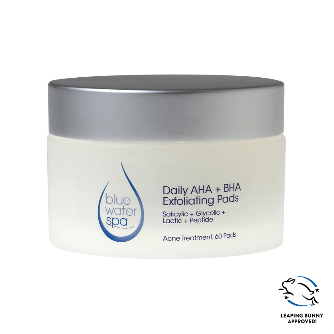 BWS Daily AHA + BHA Exfoliating Pads Blue Water Spa