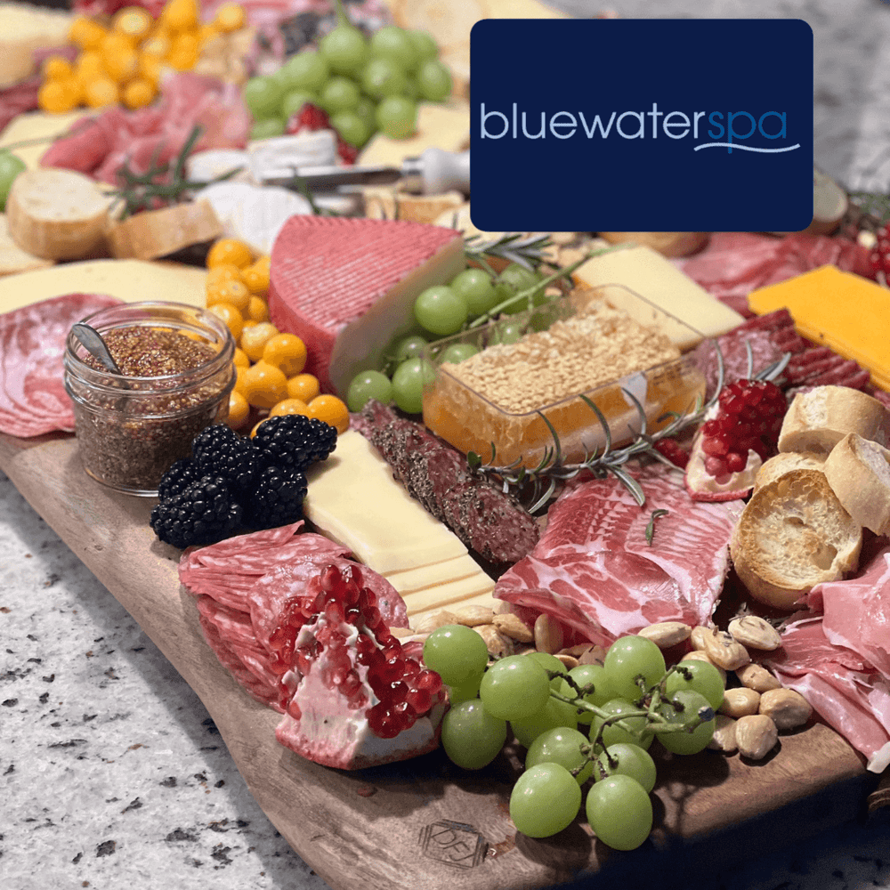 
            
                Load image into Gallery viewer, Gift Cards-$1000 E-Gift Card with Designed for Joy Charcuterie Board-Blue Water Spa
            
        