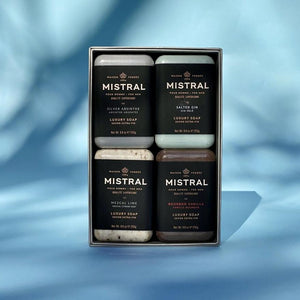 Men's Skincare-Mistral Men's Luxury Soap Set-Blue Water Spa